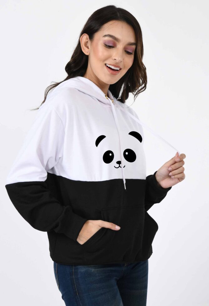 Black & White Hoodie (Panda) - Image 2