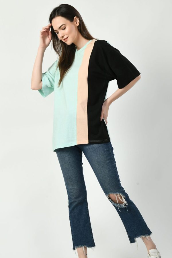 Women’s Color Black Oversized T-shirt